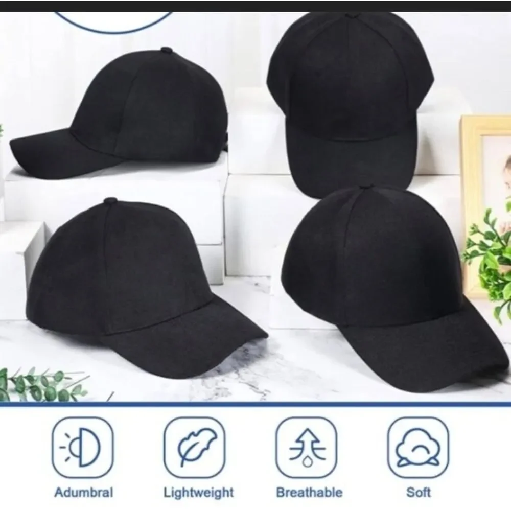 Trendy Embroidery Casual Baseball Cap Solid Color Simple Dad Hats Lightweight Ad